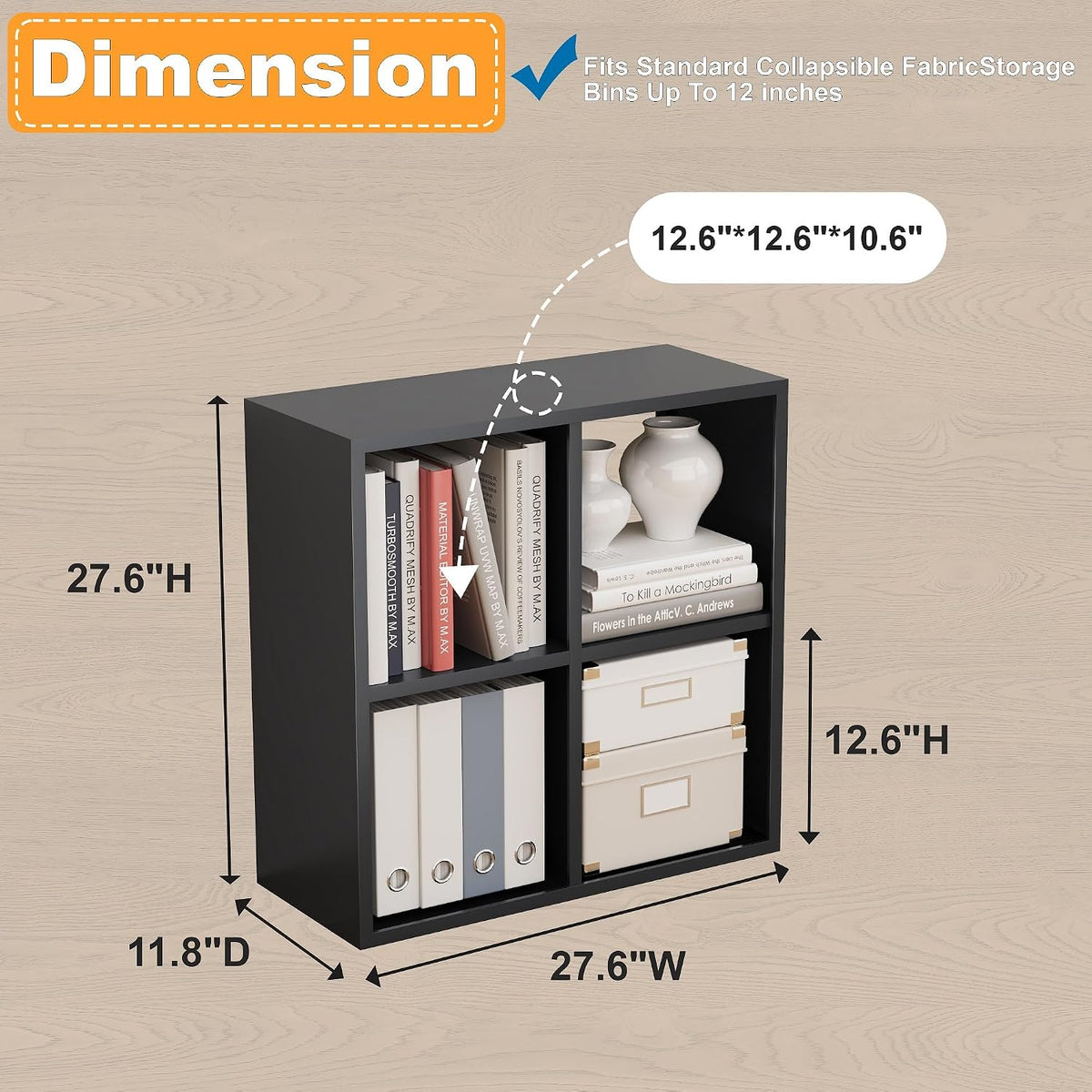Outstar Metal Cube Storage Organizer 4 Cube 6 Cube Steel Cubby Shelf With Corner Bumpers For Living Room Bedroom Office Black And White