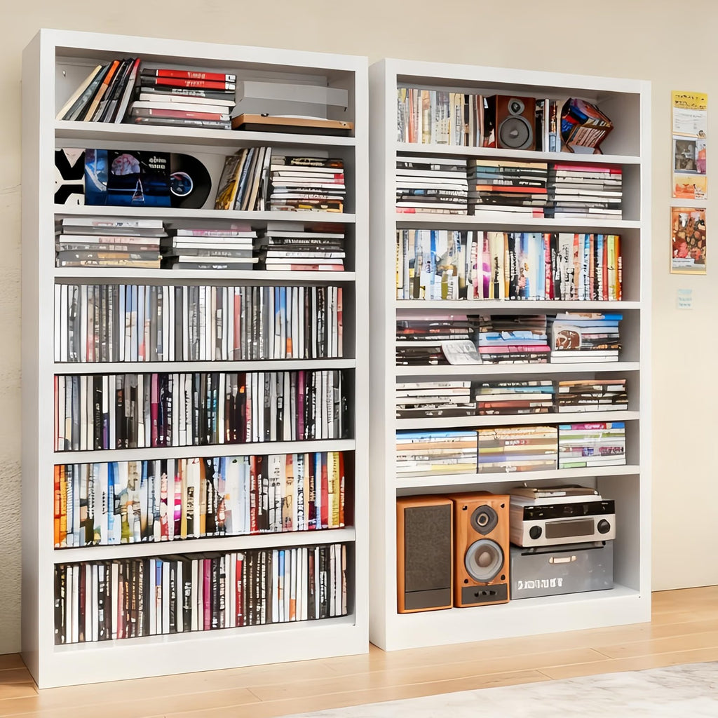 Outstar 6 Tier Tall Metal Storage Cabinet Freestanding Media And Shoe Organizer With Adjustable Shelves