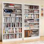 Outstar 6 Tier Tall Metal Storage Cabinet Freestanding Media And Shoe Organizer With Adjustable Shelves