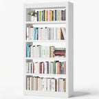 Outstar Heavy Duty Metal Bookshelf with Adjustable Shelves New